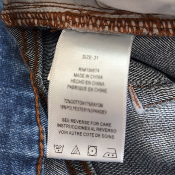 Wash Lab Jean Raw Hem Maxi Split Skirt. Size 31 - Picture 8 of 8